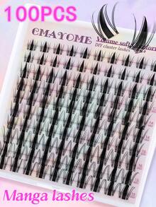 100pcs Fluffy Single Lash Extensions, D Curl, Voluminous & Long, 10-18mm Length, Suitable For DIY Eyelash Extensions, Beginners Can Easily Create Perfect Lashes At Home, Ideal Gift For Women And Girls - D - View 7