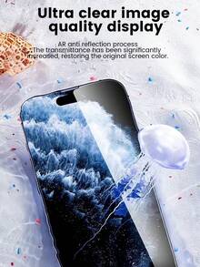 Applicable To Apple 18 Pro Max Tempered Glass Screen Protector 18 Pro New Dust-Free Chamber High Definition Phone Film Application Tool, One-Pull Application, Precise Alignment | Easy Application No Bubbles | Automatic Dust Removal, Transparent No Graying | Sensitive Touch | Daily Durable, 9H High Hardness | Rounded Edges | Drop-Resistant Scratch-Resistant - Clear - View 5