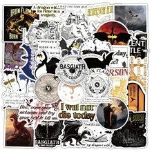 50 PCS Fourth Wing Stickers Waterproof Dragon Rider Stickers For Water Bottle Laptop Phone Skateboard Luggage Helmet, Large Vinyl Stickers For Adults Teens Dragon Book Lovers, Car Decals - 1 Set - View 8
