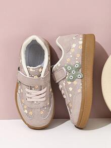 Girls' New Floral Pattern Children's Sports Shoes - Pink - View 2