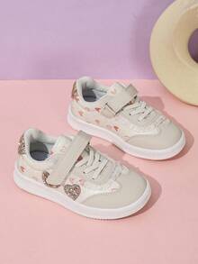 Girls' Heart Casual Shoes New Style Kids' Sports Shoes - Beige - View 5