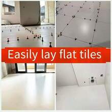 50pcs/Pack Ceramic Tile Leveling System, T-Shaped Tile Leveling Clips For Floor And Wall Tile Installation, Reusable Tile Spacers For Construction And Renovation, Prevents Hollow And Thermal Expansion, Ensures Flat And Secure Tile Laying, Building Decoration Material - A - View 8