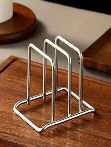Pot Lid Holder Kitchen Cabinet Dish Rack Storage Rack, Dish Rack Plate Rack 2 Packs, Cabinet Space Saving, Pan Lid Organizer, Suitable For Storing Plates/Bowls/Cups/Lids/Cutting Boards/Spatulas, Reusable Containers In Cabinet Pantry - Multicolor - View 4