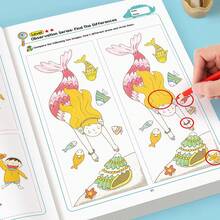 1 buah Buku Bergambar Temukan Perbedaan, Latihan Konsentrasi, Mainan Edukasi, Pembelajaran Awal, Materi Pembelajaran Prasekolah, Mainan Balita, Perlengkapan Kelas, Kembali ke Sekolah, Perlengkapan Sekolah, Perlengkapan Kelas, Gaya Acak - MultiWarna - View 11