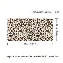 1pc Leopard Print Leather Mouse Pad Extra Long Non-Slip Waterproof Leather Desk Pad Office Gameing Table Mat Back To School, Creative Mousepad For Office Gaming Working - View 13