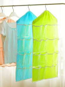 1pc/3pcs Hanging Storage Bag, 16-Slot Socks & Underwear Organizer, Suitable For Home, Bedroom Storage & Organization, Essential For College Dorm & Apartment - Multicolor - View 9