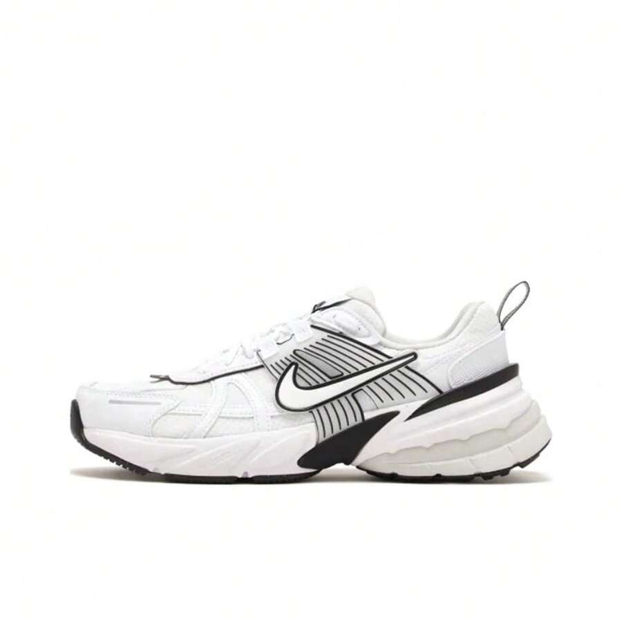 Nike V2K Run Comfortable Versatile Breathable Fabric Low-Top Casual Urban Commuter Running Shoes Women's White - White - View 1