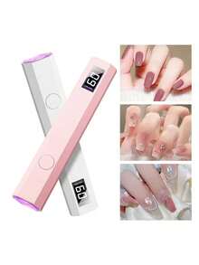 1pc Portable UV Nail Lamp - Fast Curing Mini LED Nail Lamp, Suitable For Gel Nails - USB Handheld Nail Dryer - 彩色 - 查看 9