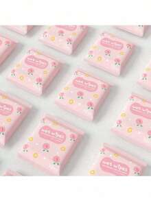 20 Packs Total 200 Pieces (10 Pieces/Pack) Portable Mini Wet Wipes: Gentle Soft Non-Woven Fabric Tissues, Suitable For Daily Cleaning (Not For Human Body Cleaning) - wet wipes - View 2