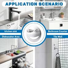 Stainless Steel Suction Cup Sponge Holder, Kitchen Bathroom Sink Sponge Drain Rack, Dishwasher , Quick Dry Sponge, Silver Single Pack, Sink Countertop Sponge Organizer - Silver - View 4