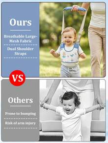 Multi-Gear Adjustable Baby Walking Harness, Anti-Fall Toddler Traction Strap, Infant Walking Support Belt, Outdoor Toddler Leash, Segmented Buckle Design, Fits Different Body Types, Lightweight And Burden-Free, Essential Accessory For Indoor Standing Practice And Outdoor Walking Assistance - Multicolor - View 6