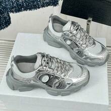 Women Casual Shoes - 銀色 - 查看 2