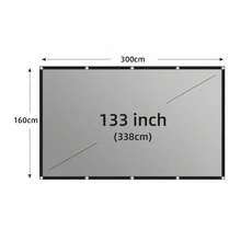 GAINVANE Black Frame Non-Perforated Anti-Glare Projector Screen, Portable Projector Screen 60-133 Inches, Suitable For Front Projection, Can Enhance Projector Brightness - View 9
