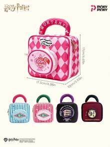 Harry Potter Girl's Makeup Bag Platform Storage Bag Retro Preppy Handbag Cosmetic For Back-To-School , Halloween Christmas Collectibles Gifts - Multicolor - View 4
