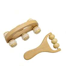 Wooden Massage Tool Set, Handheld Wooden Roller Massager, Suitable For Full Body, Anti-Cellulite Lymphatic Detox Muscle Relaxation Massager, Suitable For Neck, Back, Legs, Home SPA Use - View 11