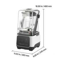 Blender, 68 Oz Professional Countertop Blenders With Shield, 1400W 26000RPM Kitchen Food Processor Combo, Self-Cleaning, Speed Adjustable, 6 Preset Menu For Smoothies, Ice Crushing, Puree, White - White - View 11