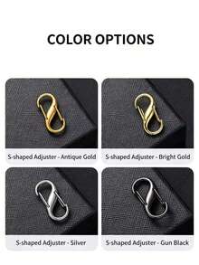 1pc/4pcs/8pcs S-Shaped Adjustable Buckle, Backpack Key Chain Bag Strap Adjustment Buckle, 8-Shaped Buckle, Metal Accessories, Adjustable Chain Pull Buckle, Chain Shortening Buckle, Metal Chain Shoulder Strap Key Spring Buckle, Hardware Accessories - S-type Adjustment Buckle - View 10