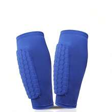 1 Pair/3 Pairs Professional Kids Sports Shin Guards, Honeycomb Anti-Collision Design, Professional Football Shin Guard Equipment - Multicolor - View 7