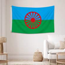 1 Flag, 5.5*8.3 Inch/20 Pcs/20 Ft Long String Flag, Romani Flag, Polyester, Single-Sided Printing, Indoor/Outdoor Use - Perfect For Home, Yard, And Garden Decor - Multiple Styles - View 4
