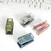 Small Cute Stapler, Compact Student Stapler, Learning Supplies, Home Binding Machine, Portable Transparent Stapler For Packaging And Sealing - Stapler - View 4