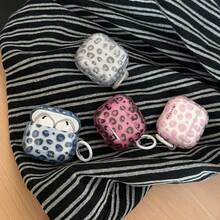European And American 7-Color Transparent Leopard Print + Ring Earphone Case Compatible With AirPods Pro 3 New Pro 2 Protective Cover Pro Cute Apple 4 Minimalist 3 Personalized 1/2 Generation Girls Earphone Case Protective Cover Spring/Summer Earphone Case/Birthday Gift/Holiday Gift - Multicolor - View 2