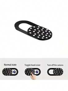 3pcs Ultra-Thin Camera Covers, Polka Dot Pattern Privacy Sliding Shutter, Suitable For Laptop, Computer, Tablet, Smartphone, Anti-Peeping Camera Protection Cover - Multicolor - View 2