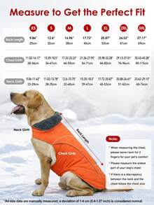 Metglad Quilted Dog Winter Coat, Cold‑Resistant Pet Jacket With Storage Pocket, Reflective Adjustable Cold‑Weather Dog Snow Suit, Indoor & Outdoor Wear For Small, Medium & Large Dogs - Orange - View 3