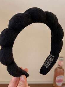 Bestselling Cloud Twist Headband, Made Of Soft Towel Fleece Fabric, Built-In Thickened Sponge For High Crown Effect, Flattering Face Shape And Slimming Look. 3D Cloud Twist Design, Non-Slip And Secure Fit, Comfortable For Long Wear Without Tightness. Perfect For Washing Face, Removing Makeup, Applying Face Masks To Keep Loose Hair Away, Also Suitable For Daily Outfit Decoration, Practical Hair Accessory For Home And Outings. - Multicolor - View 14