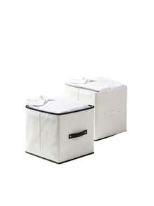 Storage Box, Two Sizes Available, Rigid‑Sided To Prevent Sagging, For Storing Clothes And Sundries, Fits Wardrobes, Foldable For Easy Storage - Random Color - View 8