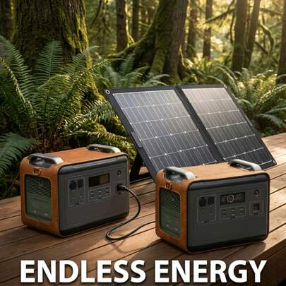 Curear All-In-One Foldable Solar Charger Panel For Portable Power Stations, Generators, Laptops & Tablets – Ideal For Outdoor Camping, RV Travel, And Garden Lighting – Durable Solar System