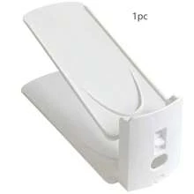 Thickened Double-Layer Adjustable Shoe Rack, Home Entryway Shoe Cabinet Storage Organizer, Dorm Folding Shoe Storage Rack - White - View 8