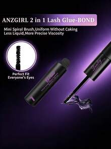 Desliy 2-In-1 Eyelash Glue & Sealer (Bonding & Sealing) Waterproof Strong Fast-Drying Long-Lasting Invisible, Suitable For DIY Eyelash Extensions/Beginner Eyelash Glue Eyelash Adhesive - Black - View 2
