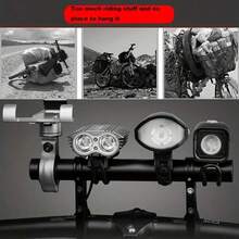 4件組自行車後視鏡 360°可旋轉廣角凸面車把鏡，附黑色鈴鐺/延長支架，避震鏡片，適用於山地車與電動滑板車，車把配件快速安裝，適合騎行與單車運動 - 彩色 - 查看 4
