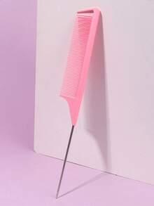 Professional Tail Comb Set, Includes Tail Comb, Parting Comb, Stainless Steel Tail Comb, Anti-Static Comb, Braiding Comb, Fine Tooth Tail Comb, Highlight Comb, Multi-Functional, Suitable For Normal Hair, Candy Color Hair, Ideal For Bridal Hairstyles, Hair Salons, Salons And Home Use. - Multicolor - View 16