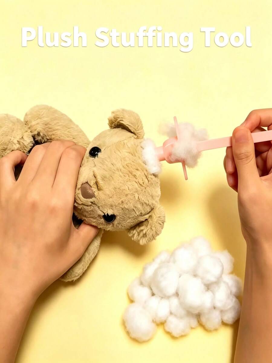 3D-Printed Doll Stuffing Tool Set - Ergonomic Handheld Filling Helper For Plush Toys, Fabric Crafts | Complete DIY Stuffing Kit For Stuffed Animal Making, Repair & Handmade Creations, A Stuffing Tool For Dolls, Specifically Designed - Multicolor - View 1