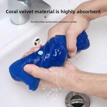 Magic Broom Replacement Cloth Cover, Broom Cloth, Household Dusting Replacement Cloth, Wiping Cloth Cover, Coral Fleece Cleaning Cloth, Absorbent Cleaning Rag, Dry And Wet Dual Use, Reusable Broom Mop Cloth, Suitable For Living Room, Bedroom, Kitchen, Glass, Floor And Other Home Cleaning, Home Cleaning Essential - Multicolor - View 4