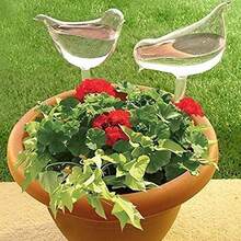 Glass Plant Watering Globes, Self Watering Globes Bird Shape, Self Watering Planter Insert, Plant Watering Devices, Automatic Plant Waterer Indoor, Watering Bulbs, 3 Packs - A - View 5