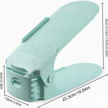 4 Packs Shoe Rack Organizer Storage Double-Layer Adjustable Home Dormitory Living Room Bedroom Entryway Hallway Space Saving Organizer Stand Holder For Family Shoes Boots Sneakers Heels Flats - View 9