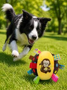 1/2pcs Pet Training Balls, Chew Toys With Built-In Bell, Squeaky Sound Balls, Dog Training Balls, Suitable For Small And Puppy Dogs, Indoor And Outdoor Use, Ideal For Large, Medium And Small Dogs, Perfect For Dog Play And Entertainment - Multicolor - View 2