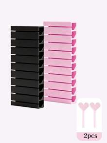 Nail Art Transfer Foil Storage Box Organizer, Suitable For Nail Foil Rolls, Stickers, Decals, Pink White Gray Dust-Proof Nail Tool Storage Box, Salon Use - Multicolor - View 17