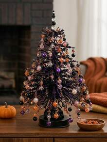 DIY Beaded Christmas Tree Set, Handmade Beaded Craft Decoration Kit, Includes Colorful Beads, Hanging Ornaments, Topper And Base, Suitable For Desktop Holiday Display, Winter Home Decor, Christmas Party Decoration, Christmas DIY Crafts, Creative Handmade Gifts - Regular Model - View 8