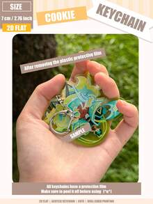 COOKIE RUN Pendant, COOKIE KINGDOM 2D Acrylic Keychain, Anime Pattern, Car Keychain Pendant, Keychain Holder, Key Ring, Bag Charm Gift, Special Gift For Friends - Large-size Acrylic - View 13