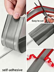 2pcs Flexible Cable Organizer, 39.37 Inch Matte White Cable Sleeve, Drill-Free Self-Adhesive Corner Cable Management Channel, Anti-Trip Cable Hider, Suitable For Rental Housing - Multiple Styles - View 7