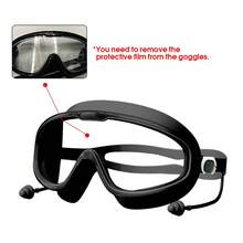 Anti-Fog High Definition Large Frame Swimming Goggles With Earplugs, Unisex - A - View 12