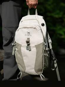 CAMEL CROWN Foldable Large Capacity Travel Bag Backpack Short Distance Travel Fitness Storage Bag - Green Mountains - View 1