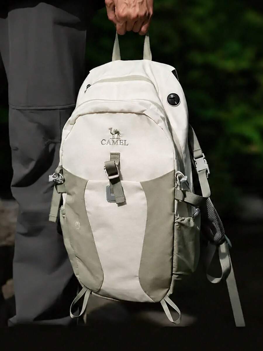 CAMEL CROWN Foldable Large Capacity Travel Bag Backpack Short Distance Travel Fitness Storage Bag - Green Mountains - View 1