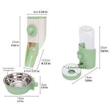Hanging Automatic Pet Feeder And Water Dispenser For Cats, Small Dogs, Rabbits, Cage-Mounted Feeding Bowl - 500ml - View 2