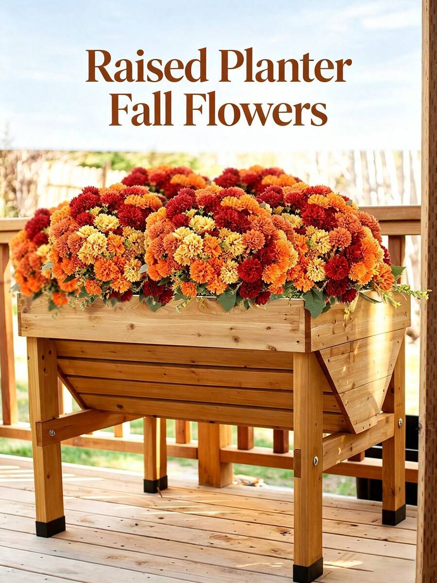 4pcs/24pcs Autumn Artificial Flowers, Perfect For DIY Home Decor Floral Arrangement, Suitable For Outdoor Display, Artificial Floral Arrangement, Rustic Floral Background, Wedding Table Decor And Photography Props - Multicolor - View 1