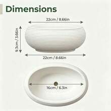 2 Sets Nordic Style Self-Watering Plastic Flower Pots (2 Inner Pots And 2 Outer Pots), With Bird Nest Shaped Horizontal Stripes, Multi-Functional Succulent Planters, Gardening Gift, Home Decor - 2 Sets (2 Planters + 2 Inner Pots) - View 11