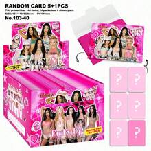 بطاقة صور ألبوم KATSEYE الجديد PINKY_UP، عبوة ظرف 5+1، بطاقة صغيرة عشوائية - A - مشاهدة 4